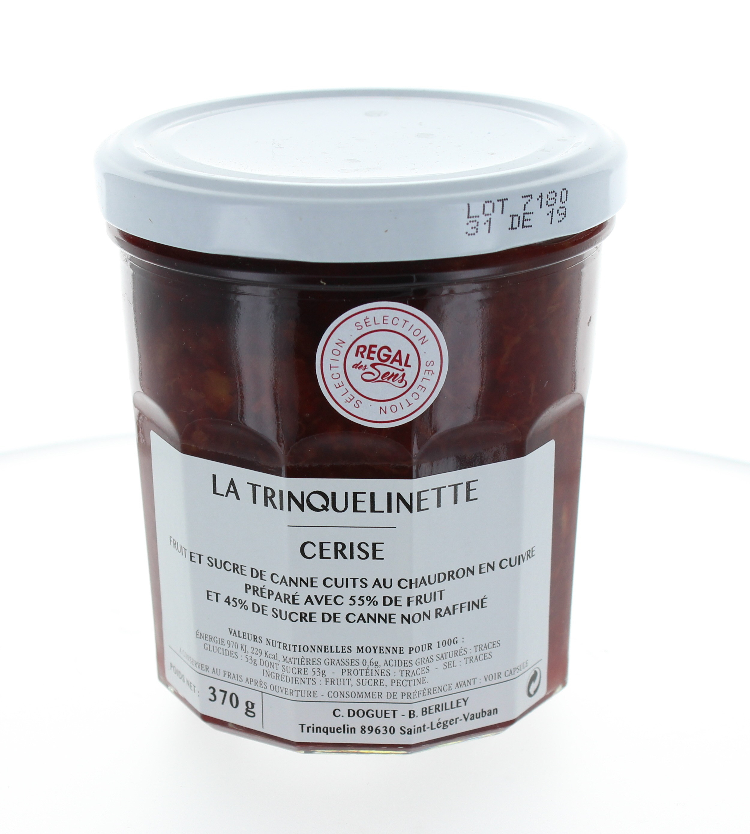 Confiture de Cerise - La trinquelinette