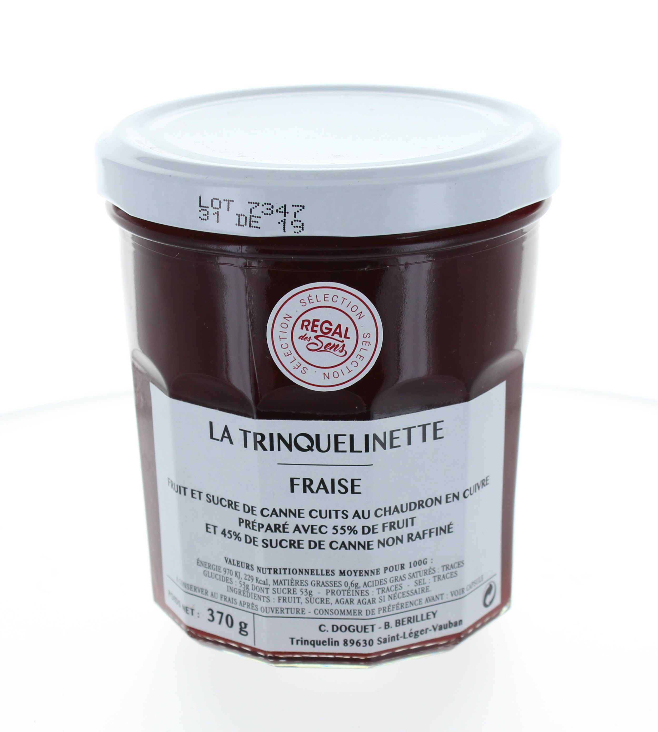 Confiture de Fraise - La trinquelinette