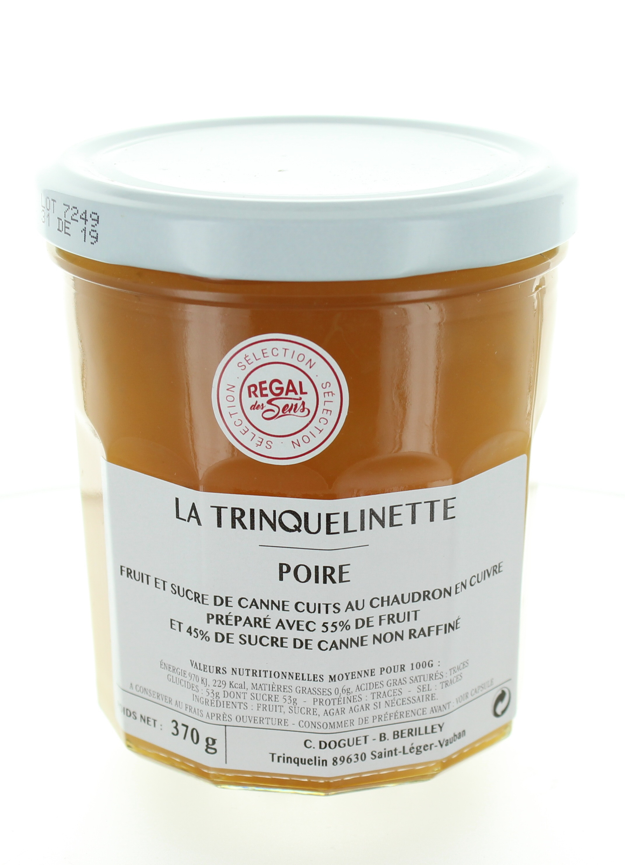 Confiture de Poire - La trinquelinette