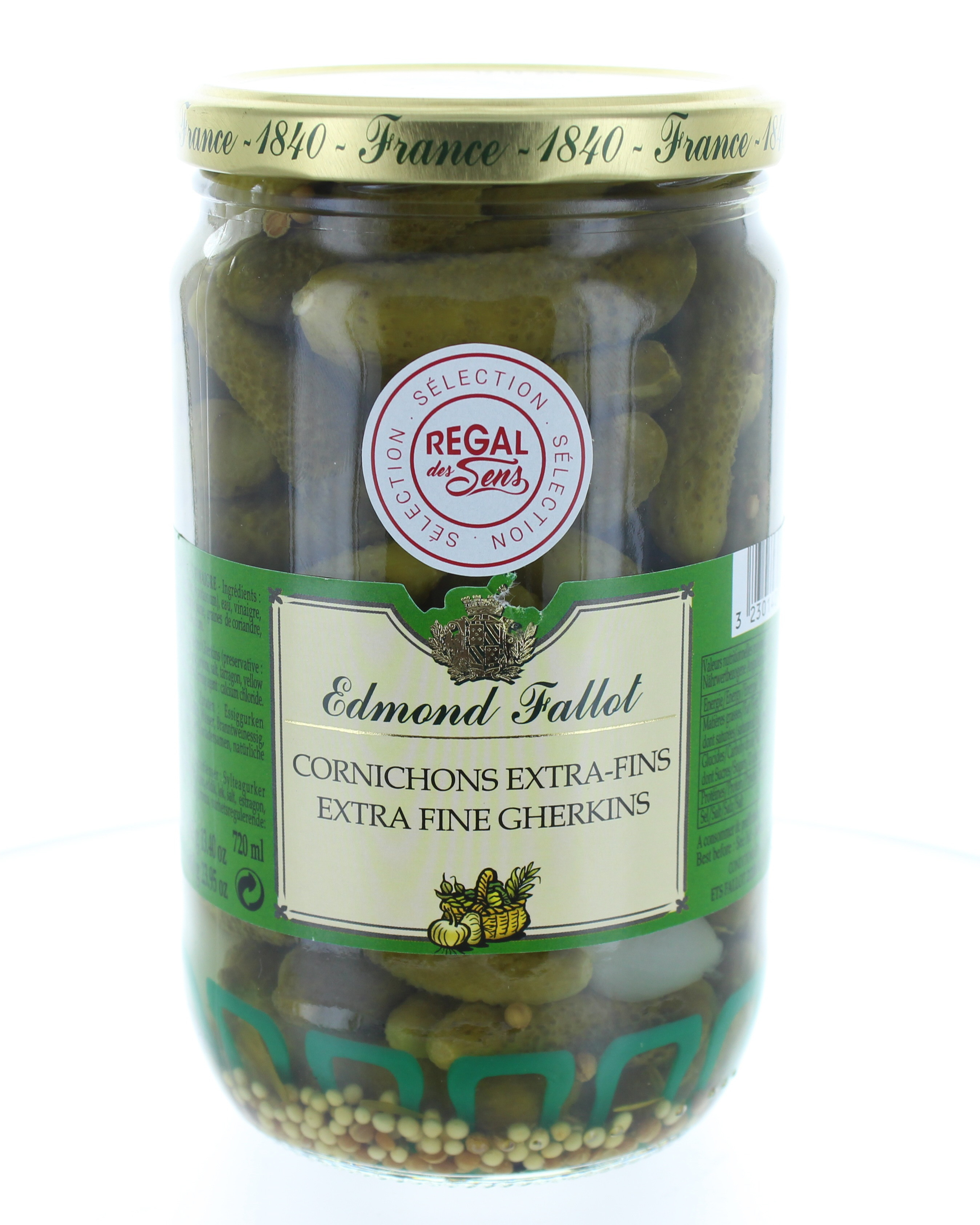 Cornichons Extra-fins au vinaigre- Regal des Sens