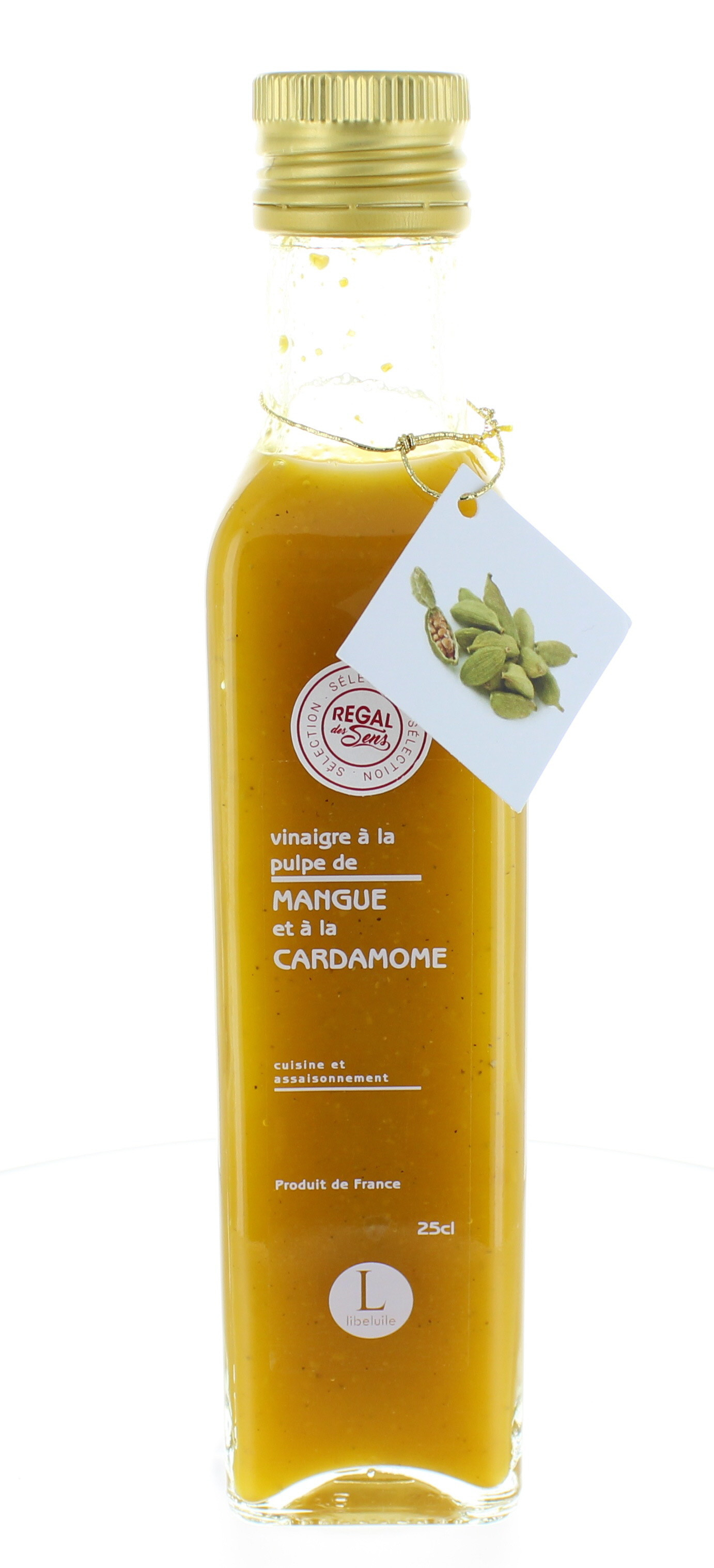 Vinaigre à la pulpe de mangue et à la cardamome