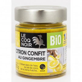 Citron confit au gingembre - Bio