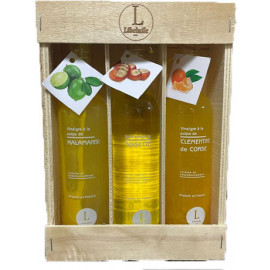 Coffret Délicieux - Huile de noisette - Vinaigre à la pulpe de Kalamansi - Vinaigre à la pulpe de clémentine corse