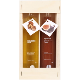 Coffret les fiancés - Huile de noix - Vinaigre à la pulpe de figue