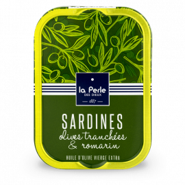 Sardines aux olives tranchées et au romarin - La perle des dieux